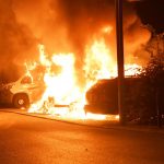 Mercedes angezündet