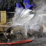 SUV angezündet