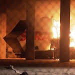 Strabag Firmenfahrzeug in Brand gesetzt
