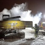 Bagger auf Baustelle der Gröner-Group angezündet