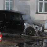 Mercedes G-Klasse angezündet