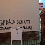 Sprüherreien nach AfD-Parteitag