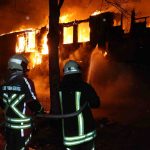 Nazi-Konzerthalle niedergebrannt