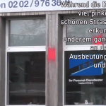 Farbe gegen Leiharbeitsfirma bei 1. Mai Demo