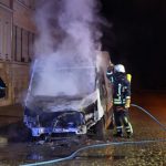 Firmewagen von Still angezündet