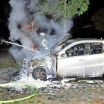 Mercedes angezündet