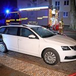 Feuer an Firmenwagen von Hentschke Bau