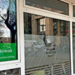 Steine gegen CDU-Büro