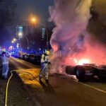 Amazon-Lkw angezündet