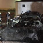 Drei Streifenwagen angezündet