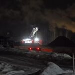 Feuer an Bagger auf A100-Baustelle gelegt