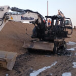 Hentschke-Bagger abgefackelt