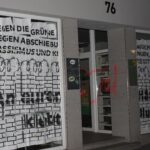 Grünenbüro zugeklebt