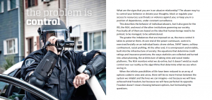 Problem ist Kontrolle