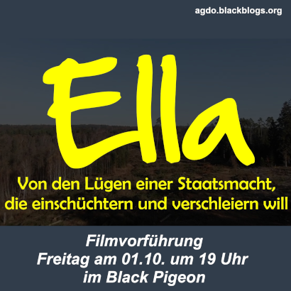 Fall Ella - 01.10 um 19 Uhr im Black Pigeon