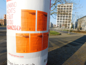 Plakate, fünf Forderungen