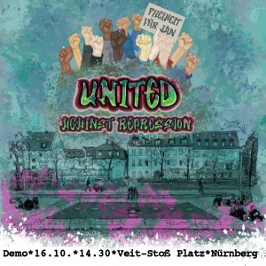 Ob Nürnberg, bundesweit oder international – United against repression! Freiheit für Jan!