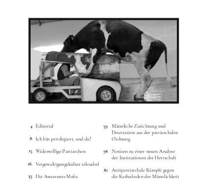 Der Fotzenknecht – Männermagazin gegen Patriarchat und kritische Männlichkeit Jg. 1 / Nr. 1