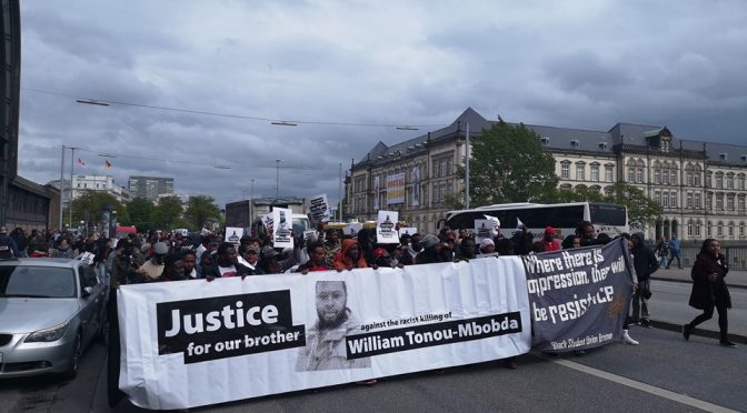 ALD 2019: Demonstration #JUSTICEFORMBOBDA [EN/FR/ES]