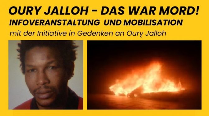 Online-Infoveranstaltung Oury Jalloh 26. November 2021