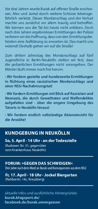 Flyer Rückseite