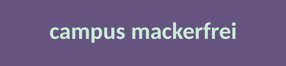 campus mackerfrei