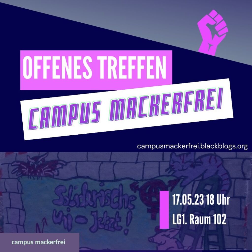 Sharepic für das offene Treffen 17.05.2023