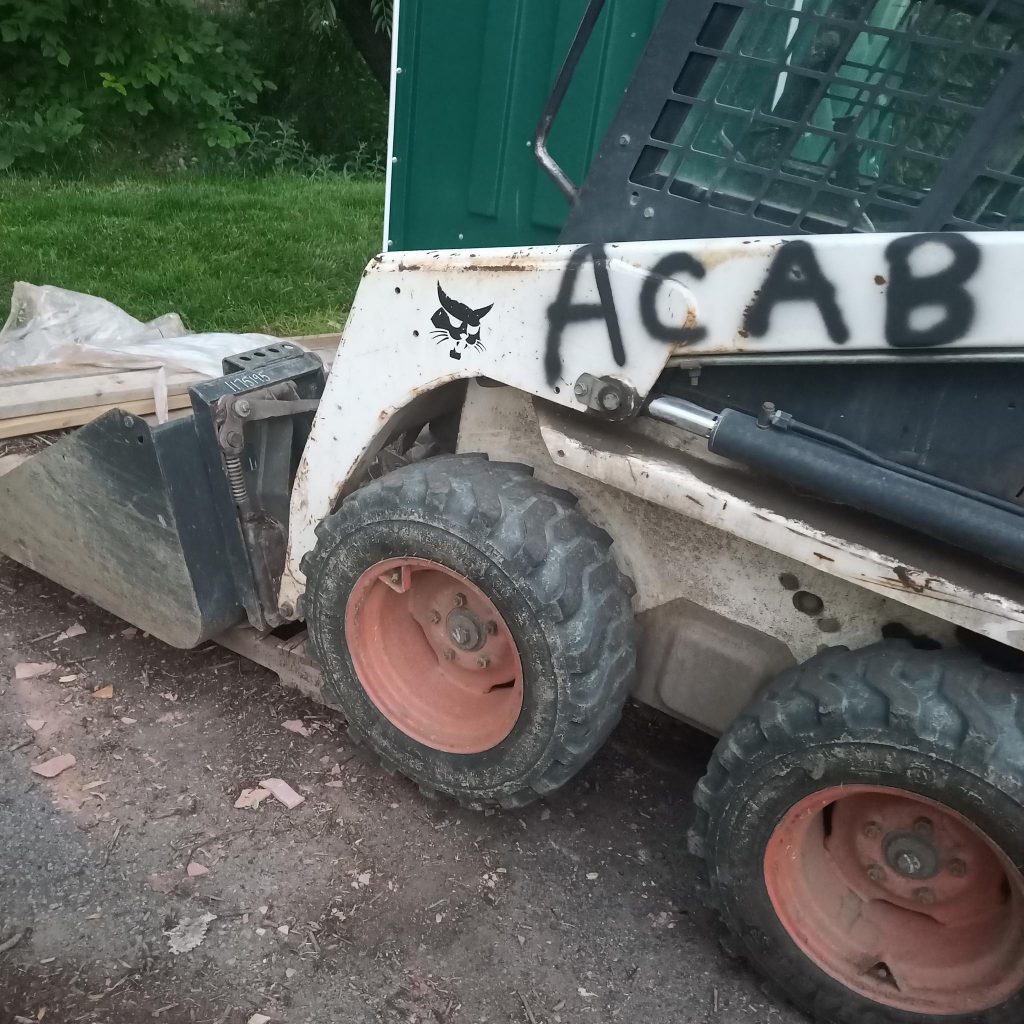 acab includes caterpillars - creek path by 29th