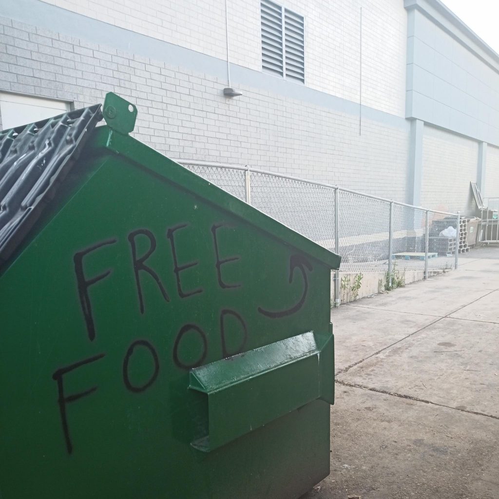 free food - 28th and arapahoe safeway dumpster