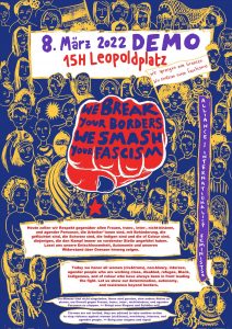 Poster 8 March internationalist feminists berlin