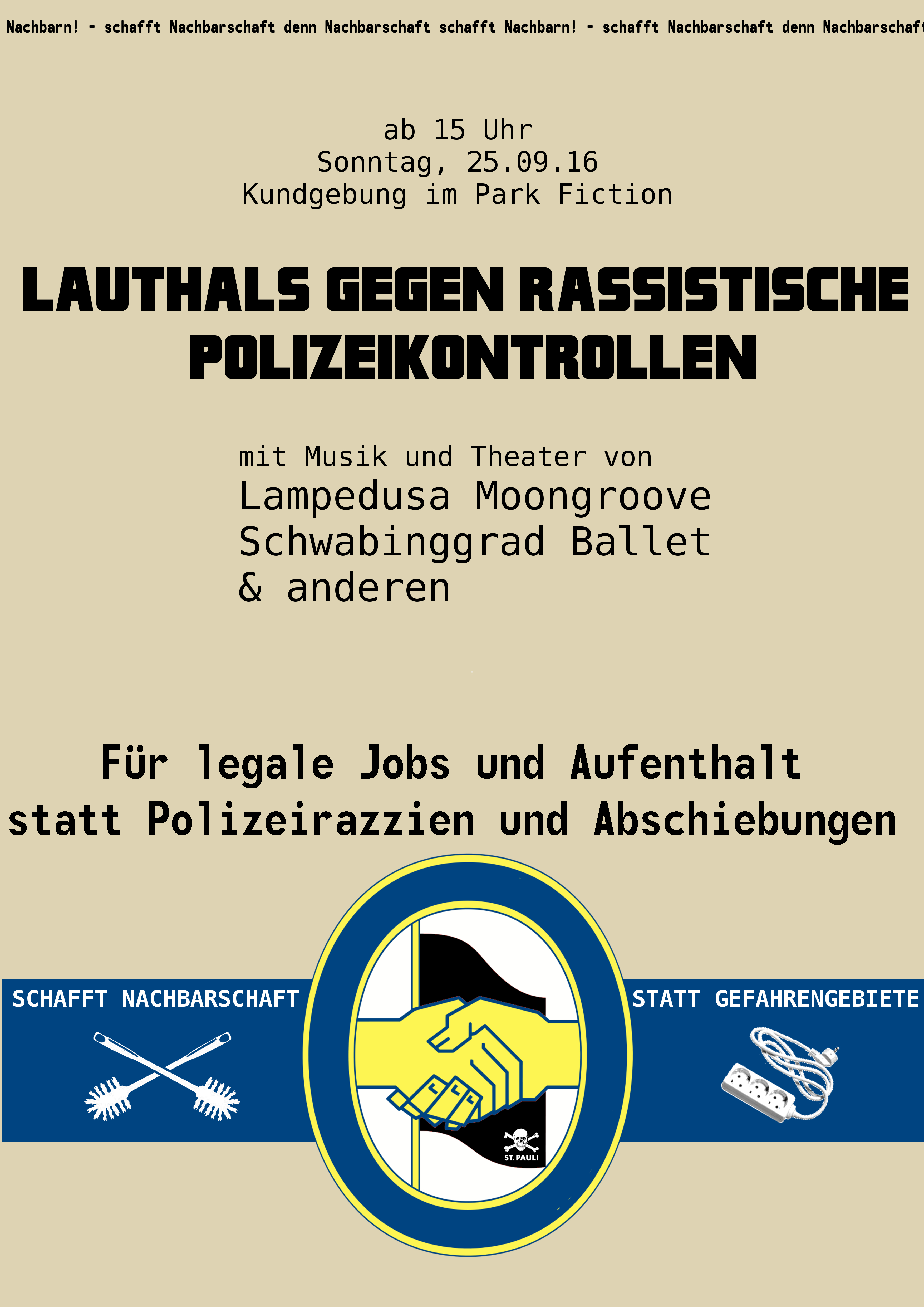 Gegen rassistische Polizeikontrollen