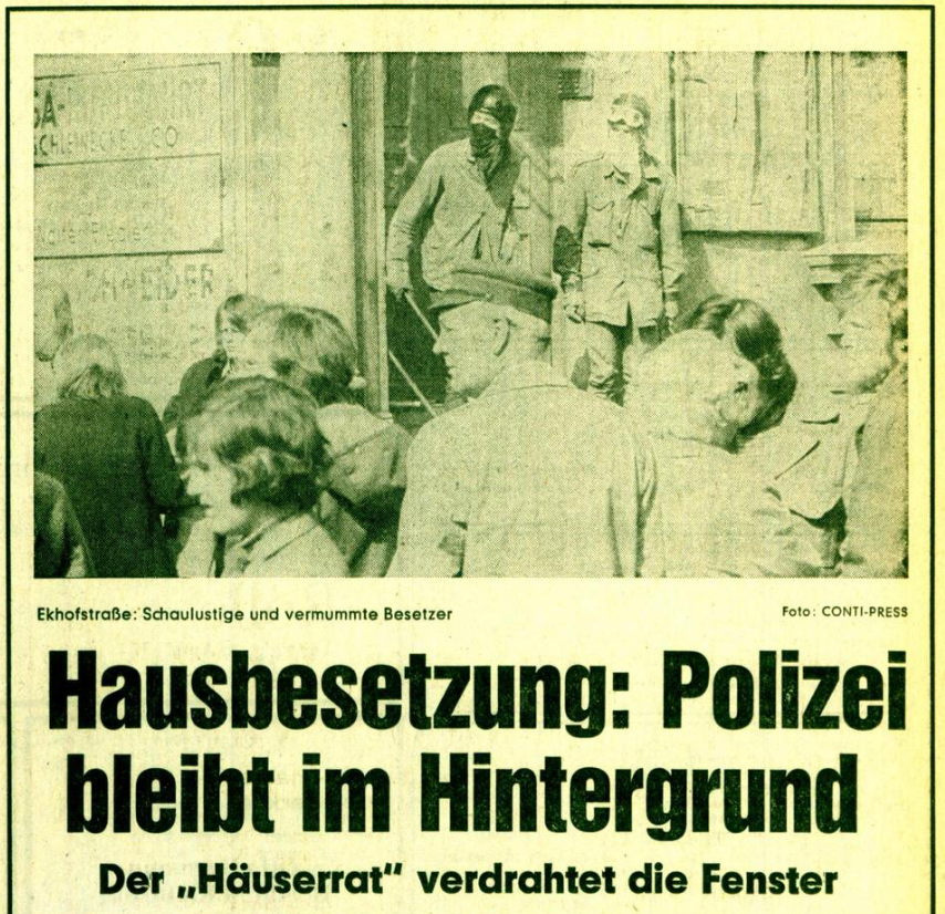 Hausbesetzung: Polizei bleibt im Hintergrund