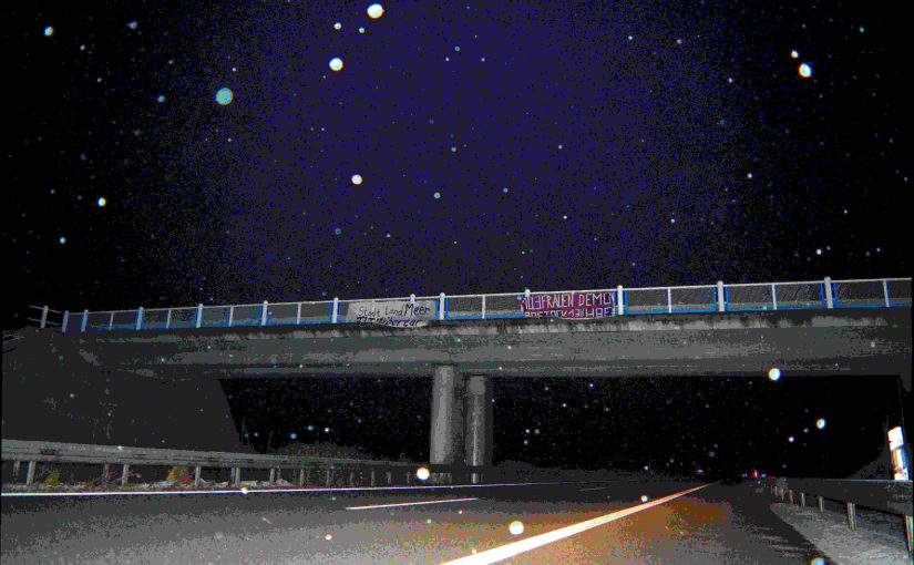 Mobiaktion für die Frauen*kampftagsdemo am 10.03. in Rostock