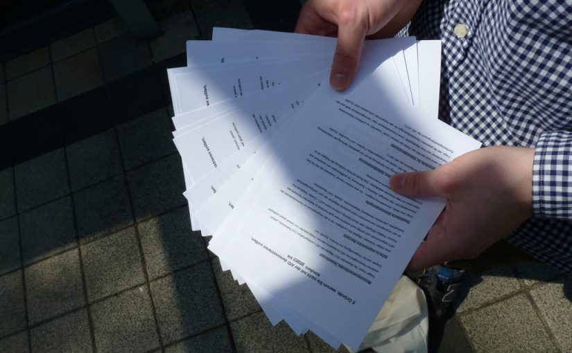 Antifaschistischer Stadtteilspaziergang in Lütten Klein – Kein Platz für die AfD – Mobitour gegen den AfD-Aufmarsch am 14.05.2018