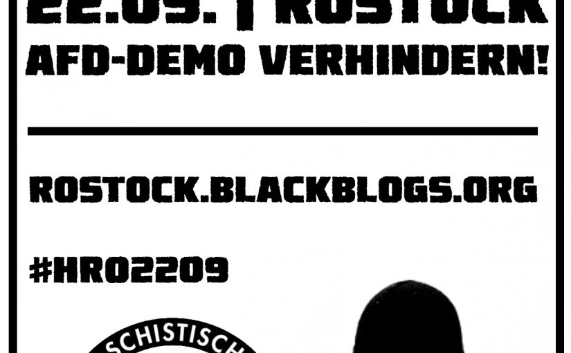 HH: Fr. 14.09. // Rote Flora // Mobivortrag gegen den AFD-Aufmarsch am 22.09. in Rostock
