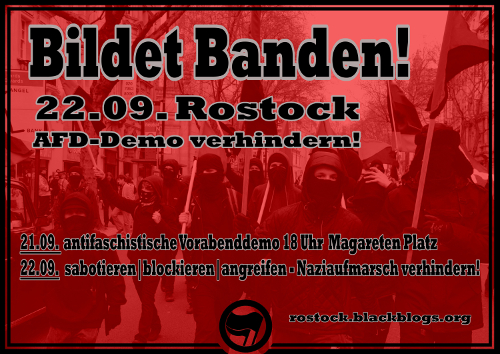 21./22.09.Bildet Banden! Rostocks Jugend kämpft zusammen! - Aufruf an die Jugend
