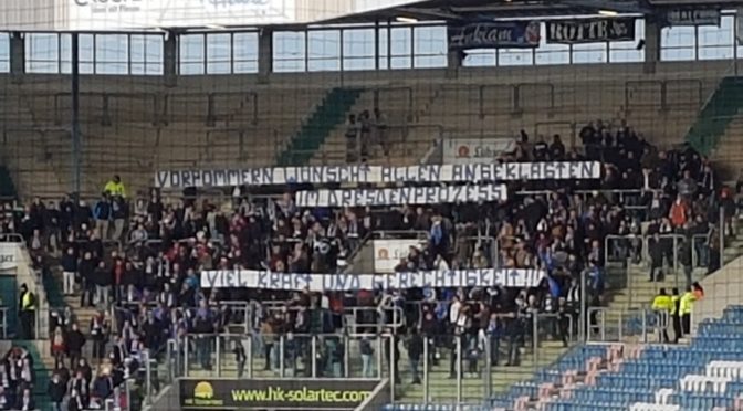 Neonazi Propaganda bei Hansa Rostock – Verpisst euch!