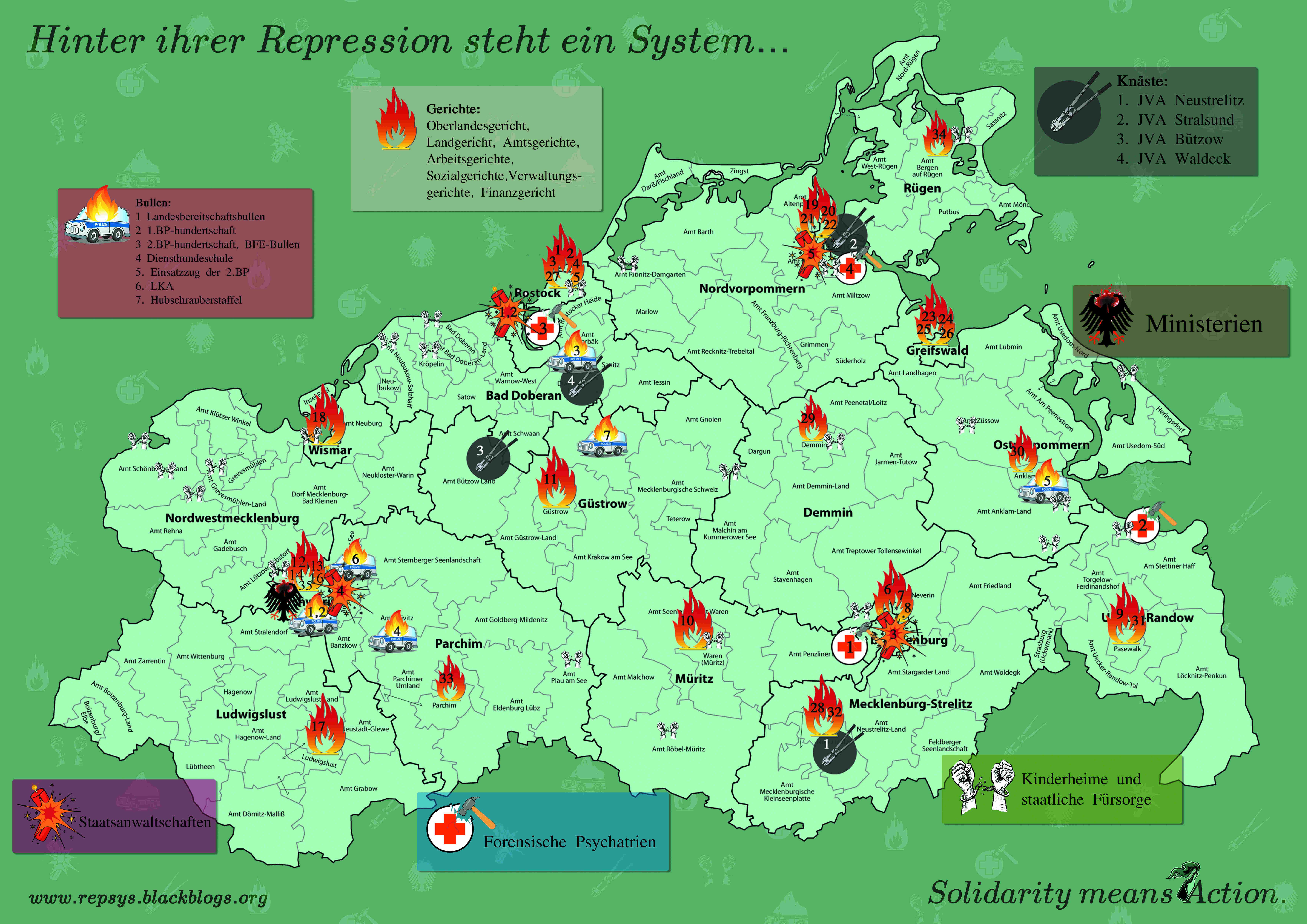 MV-Kampagne: Hinter ihrer Repression steht ein System...
