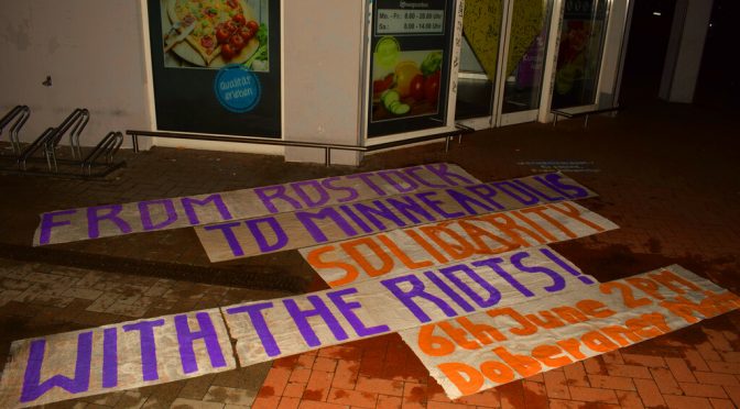 Solidarity from Rostock to Minneapolis