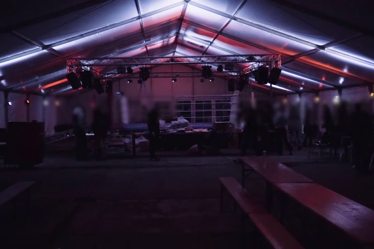 Der KdN blieb 2019 verboten, das Zelt dementsprechend leer