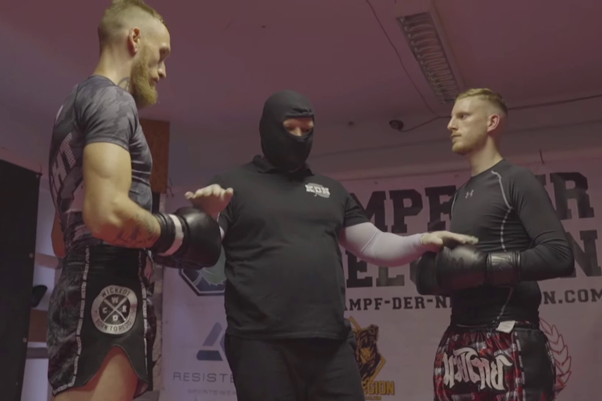 K1-Kampf von „Christian“ gegen Maximilian Lang (rechts)