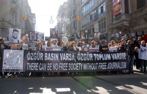 Demonstration für Pressefreiheit