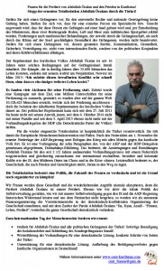 Frauen für die Freiheit von Abdullah Öcalan und den Frieden in Kurdistan!