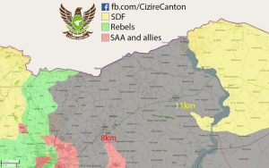 Ausschnitt von Nordsyrien