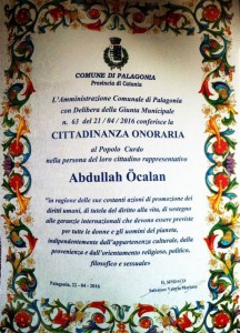 Ehrenbürgerschaft für Abdullah Öcalan