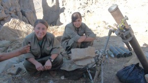 YJA-Star Guerillas an einem Mörser