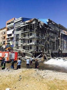 Zerstörtes Gouverneursamt in Wan