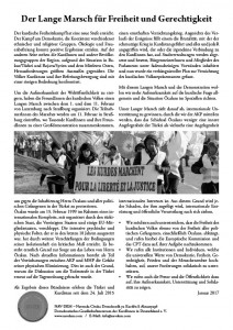 Der Lange Marsch für Freiheit und Gerechtigkeit