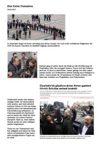 Eine kleine Festnahme