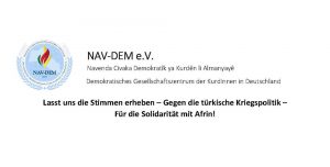 Für die Solidarität mit Afrin!